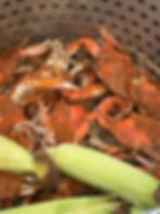 Steamed Blue Crabs & Corn